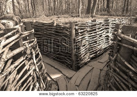 German Trench World War One Flanders Fields