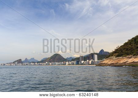 Copacabana Beach Panoramic, Rio Dejaneiro