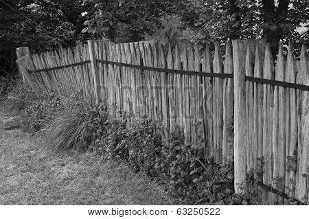 Leaning Fence