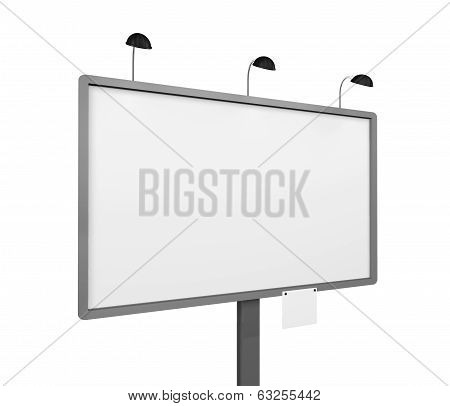 Billboard with place for your text - 3d render