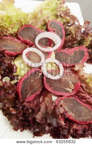 basturma with spices