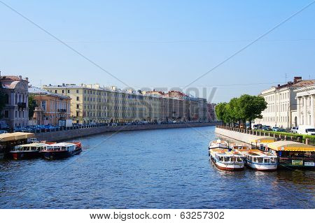 Fontanka River in the Saint Petersburg