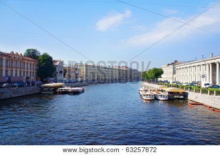 Fontanka River in the Saint Petersburg