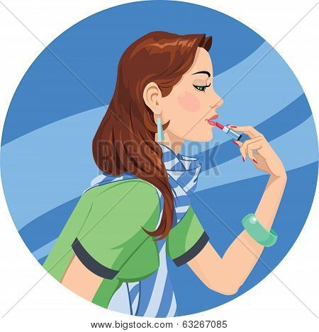 lipstick girl