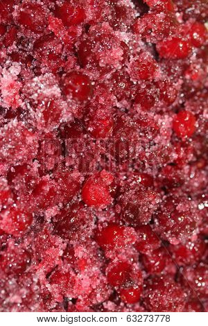 Cranberries in sugar