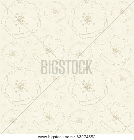 Seamless floral vector background