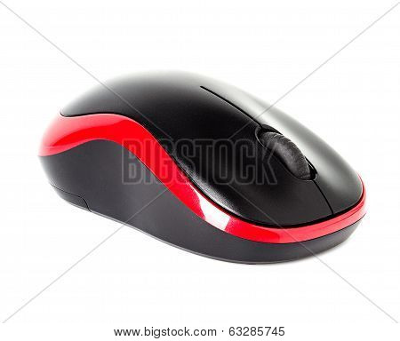 Computer Red Mouse Isolated