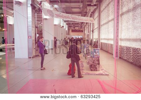 People At Ventura Lambrate Space During Milan Design Week