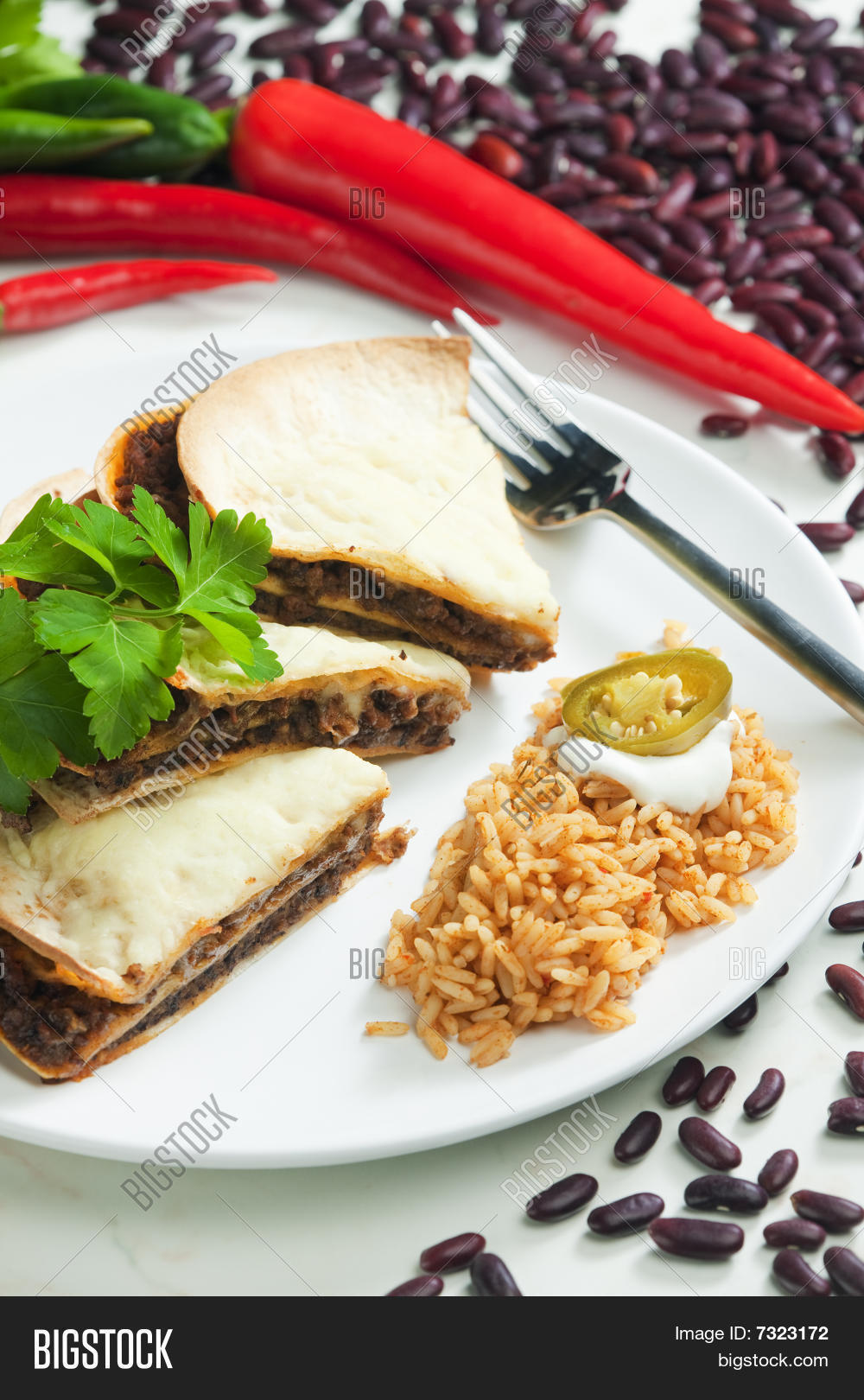 Quesadilla Minced Beef Image & Photo (Free Trial) Bigstock