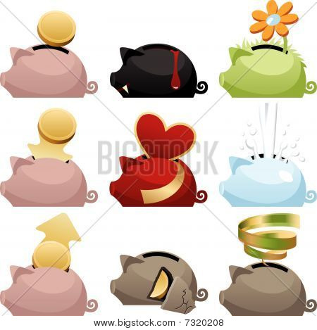 Icônes Piggy