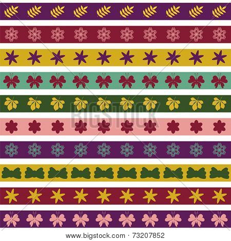 decor strips on white background