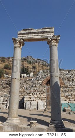 Ruins of the ancient city Ephesus in Turkey