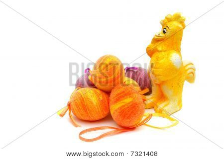 Huevos de Pascua de colores