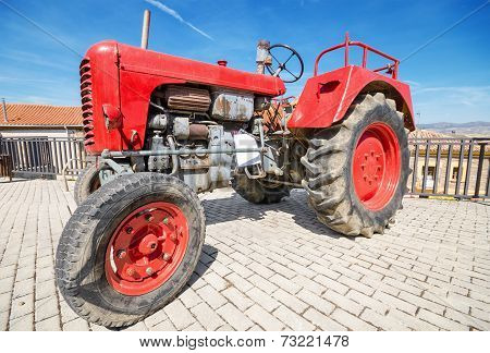 Steyr 185 at annual Vintage tractor exhibition in Cameno Burgos Spain