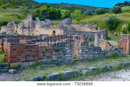 ruin ancient city Velia. Ascea - Italy