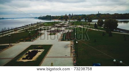 Autumn park in Russia