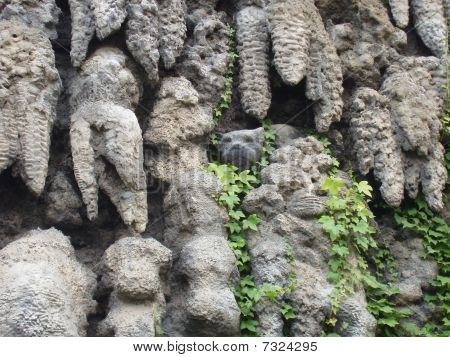 die Grotte (Tropfsteinhöhle Wand)