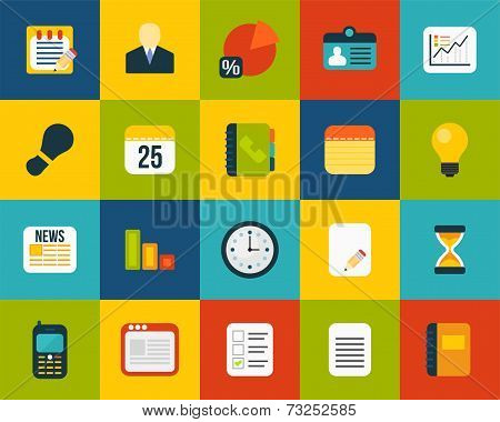 Flat icons set 8