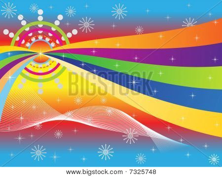คลื่นนามธรรมสีสันพื้นหลัง