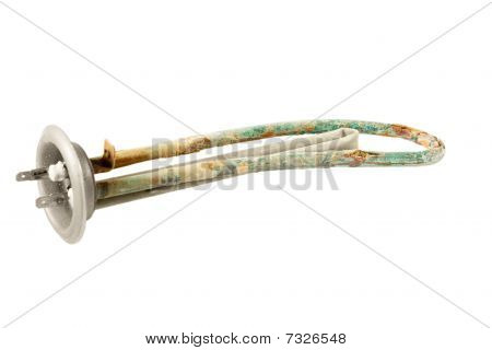 Kalkflager på varmelegemet