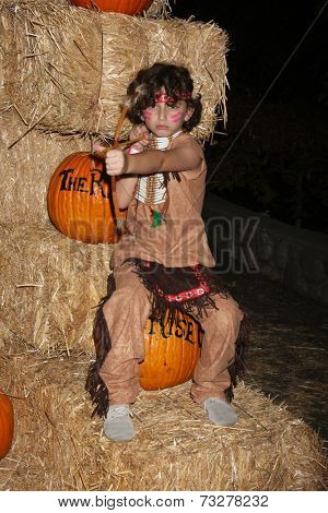 LOS ANGELES - OCT 4:  August Maturo at the RISE of the Jack O'Lanterns at Descanso Gardens on October 4, 2014 in La Canada Flintridge, CA