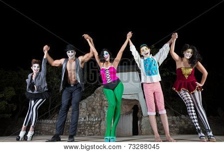 Happy Actors Celebrating