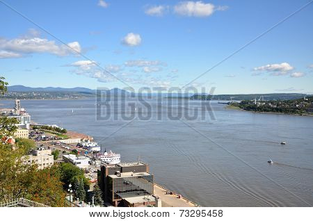 Saint Lawrence River in Quebec City