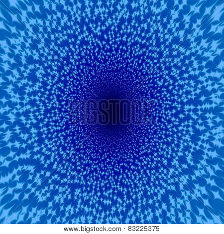 Abstract blue sparkling stars background
