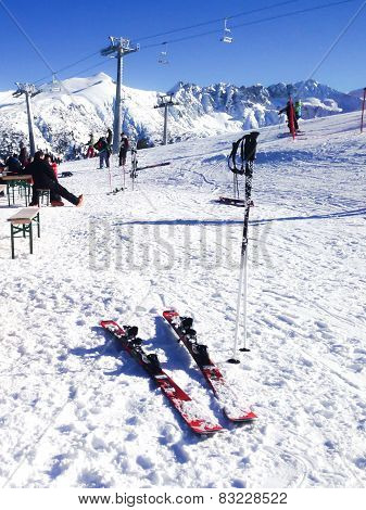 ski slopes in Bansko, Bulgaria