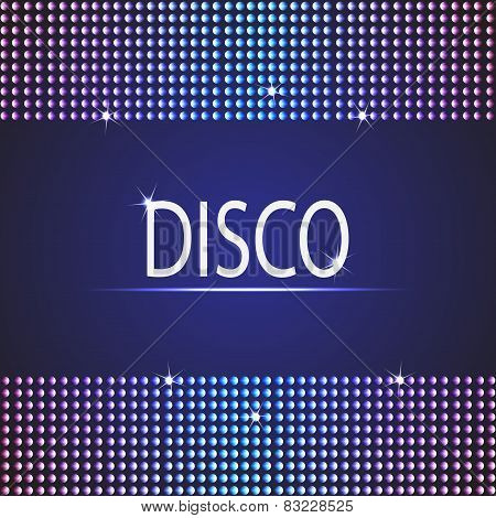 Disco party background. Space for your text