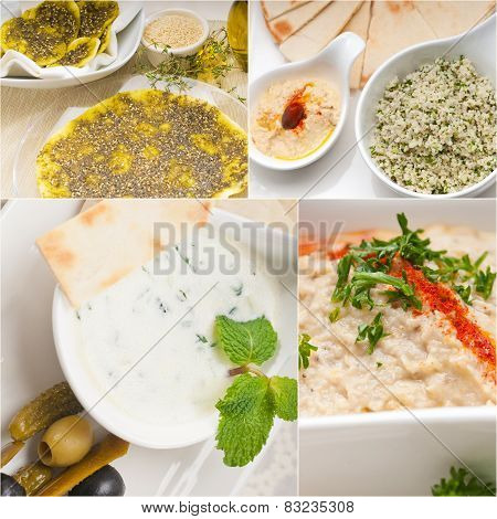 Arab Middle Eastern Food Collage