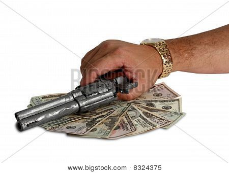 Obchod pro pár dolarů s pistolí