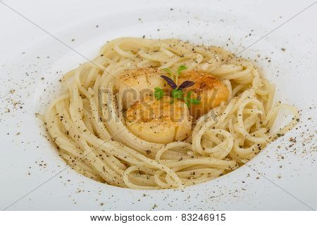 Pasta With Scallops