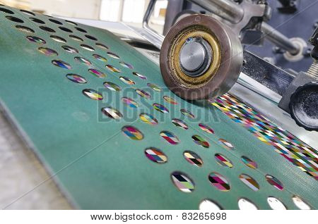 offset Printing machine in print house