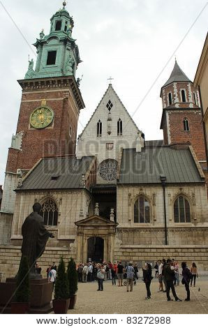 Wawel beautiful architectural castle complex