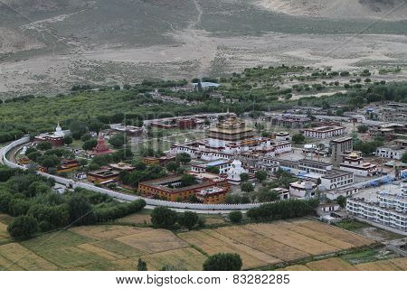 View Of The Buddhist Monastery Samye