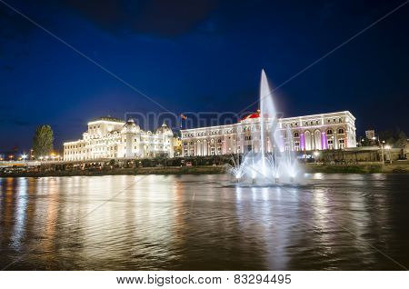 Old stone bridge in Skopje, Macedonia