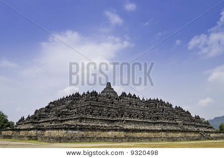 Vista di Borobudur