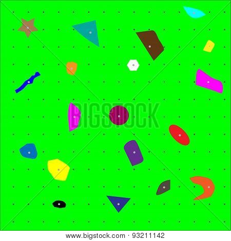 Climbing Wall Pattern Close Up