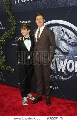 LOS ANGELES - JUN 9:  Ty Simpkins, Nick Robinson at the 