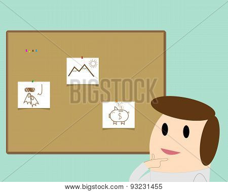 Selection: to go on a trip or to save money