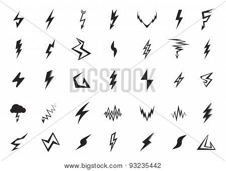 Lightning icons