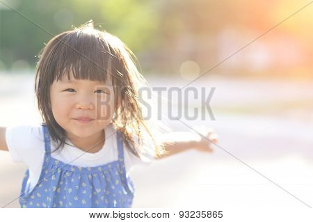 Happy Cute Little Girl
