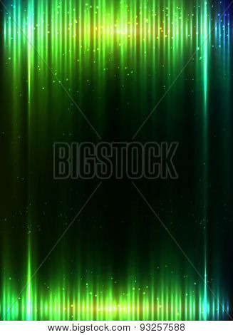 Green shining equalizer vector abstract background