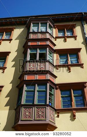 Architectural Detail Of An Old House In Rottweil