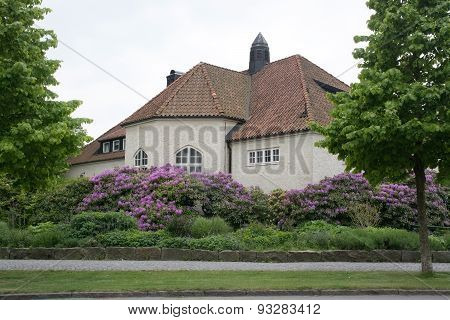 Old bathing house building