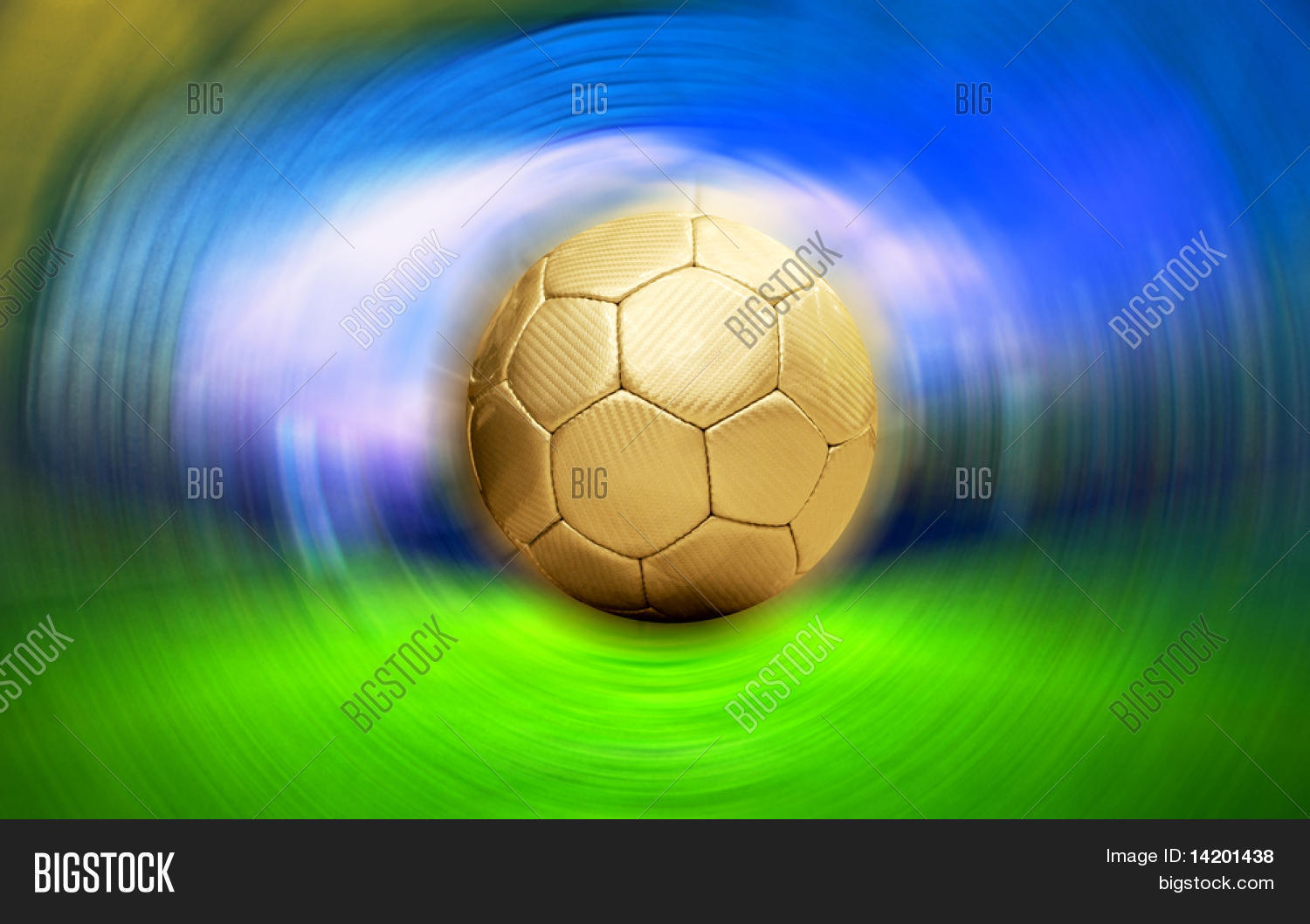 Soccer Ball On Blur Image & Photo (Free Trial) Bigstock
