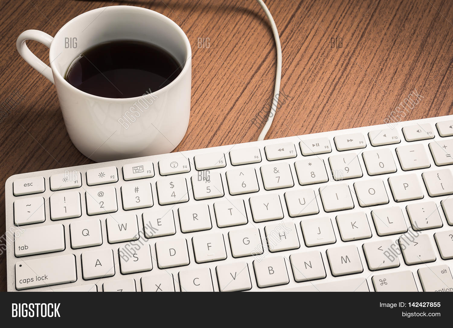 Keyboard Coffee On Image & Photo (Free Trial) Bigstock