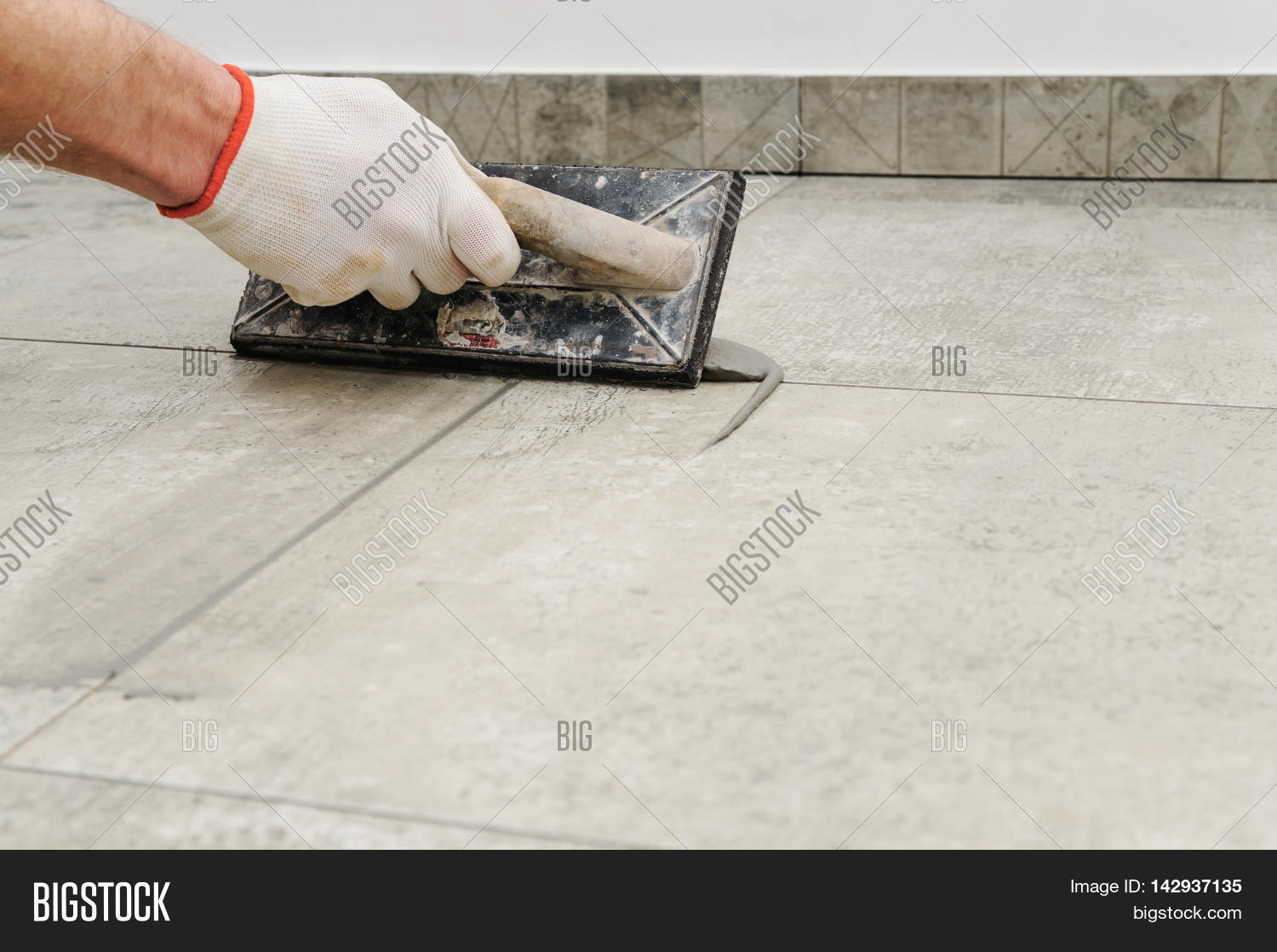 Grouting Ceramic Tiles Image & Photo (Free Trial) Bigstock