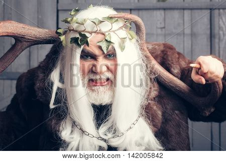 Zeus God With Antlers